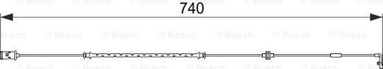 BOSCH 1 987 474 587 - Warning Contact, brake pad wear onlydrive.pro