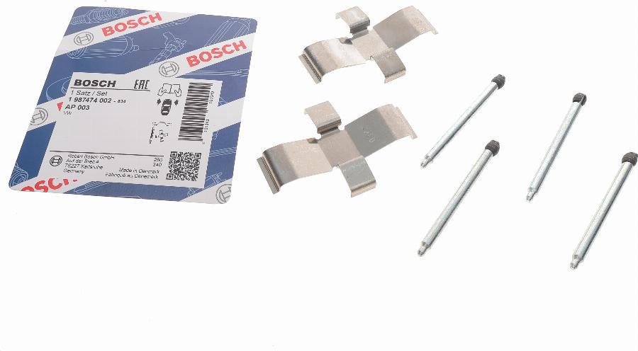 BOSCH 1 987 474 002 - Accessory Kit for disc brake Pads onlydrive.pro