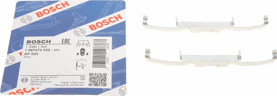 BOSCH 1 987 474 032 - Accessory Kit for disc brake Pads onlydrive.pro
