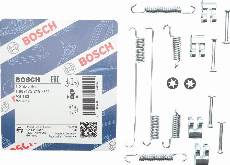 BOSCH 1 987 475 219 - Tarvikesarja, jarrukengät onlydrive.pro