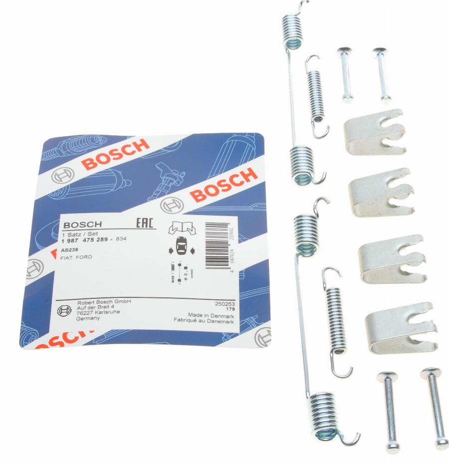 BOSCH 1 987 475 289 - Tarvikesarja, jarrukengät onlydrive.pro