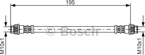 BOSCH 1 987 476 956 - Тормозной шланг onlydrive.pro