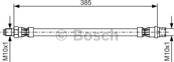 BOSCH 1 987 476 439 - Brake Hose onlydrive.pro