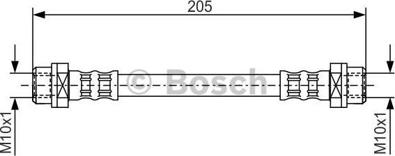 BOSCH 1 987 476 477 - Brake Hose onlydrive.pro