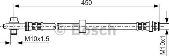 BOSCH 1 987 476 648 - Stabdžių žarnelė onlydrive.pro