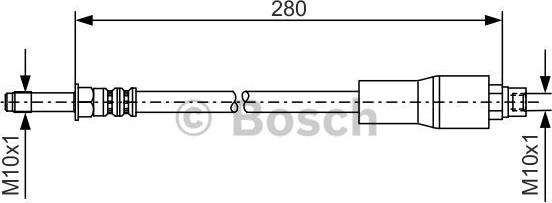 BOSCH 1 987 476 173 - Тормозной шланг onlydrive.pro