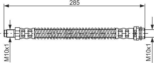 BOSCH 1 987 476 841 - Brake Hose onlydrive.pro