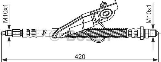 BOSCH 1 987 476 816 - Тормозной шланг onlydrive.pro