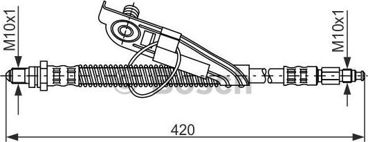 BOSCH 1 987 476 817 - Тормозной шланг onlydrive.pro