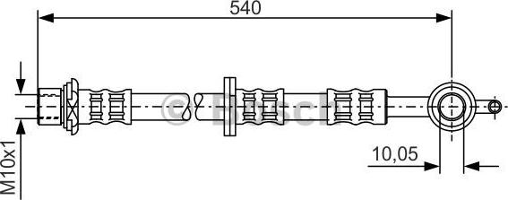 BOSCH 1 987 476 837 - Brake Hose onlydrive.pro