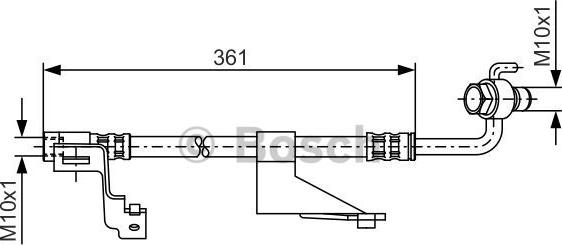 BOSCH 1 987 476 821 - Stabdžių žarnelė onlydrive.pro