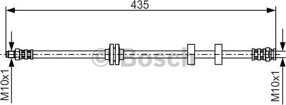 BOSCH 1 987 476 878 - Brake Hose onlydrive.pro