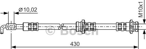 BOSCH 1 987 476 342 - Brake Hose onlydrive.pro