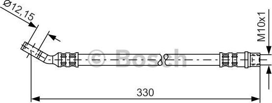 BOSCH 1 987 476 365 - Brake Hose onlydrive.pro