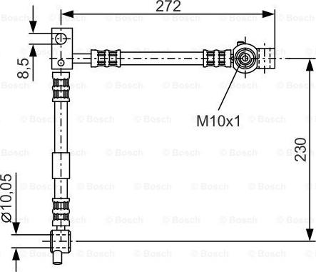 BOSCH 1 987 476 361 - Тормозной шланг onlydrive.pro