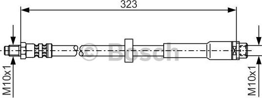 BOSCH 1 987 476 293 - Brake Hose onlydrive.pro