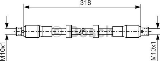 BOSCH 1 987 476 247 - Brake Hose onlydrive.pro