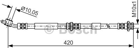 BOSCH 1 987 476 790 - Тормозной шланг onlydrive.pro