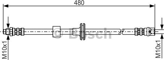 BOSCH 1 987 476 778 - Brake Hose onlydrive.pro