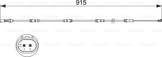 BOSCH 1 987 473 509 - Įspėjimo kontaktas, stabdžių trinkelių susidėvėjimas onlydrive.pro