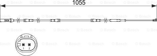 BOSCH 1 987 473 508 - Indikators, Bremžu uzliku nodilums onlydrive.pro