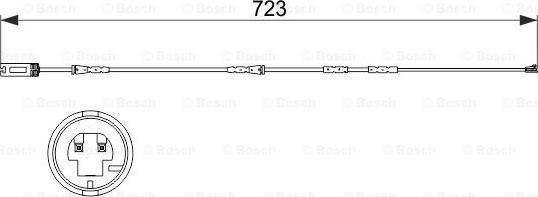 BOSCH 1 987 473 514 - Įspėjimo kontaktas, stabdžių trinkelių susidėvėjimas onlydrive.pro