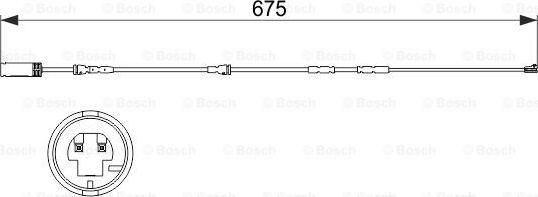 BOSCH 1 987 473 516 - Warning Contact, brake pad wear onlydrive.pro