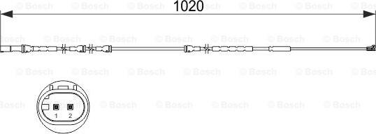 BOSCH 1 987 473 510 - Indikators, Bremžu uzliku nodilums onlydrive.pro