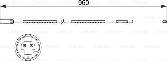 BOSCH 1 987 473 523 - Warning Contact, brake pad wear onlydrive.pro