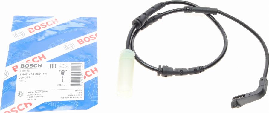 BOSCH 1 987 473 050 - Įspėjimo kontaktas, stabdžių trinkelių susidėvėjimas onlydrive.pro