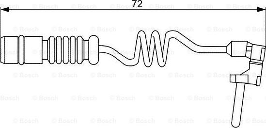 BOSCH 1 987 473 057 - Hoiatuskontakt, piduriklotsi kulumine onlydrive.pro