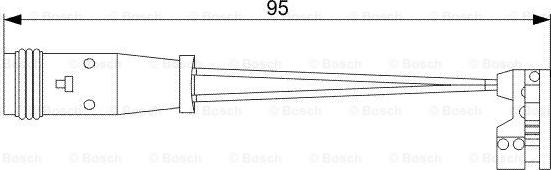 BOSCH 1 987 473 006 - Hoiatuskontakt, piduriklotsi kulumine onlydrive.pro