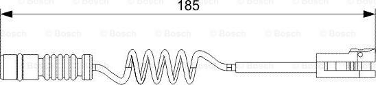 BOSCH 1 987 473 007 - Warning Contact, brake pad wear onlydrive.pro