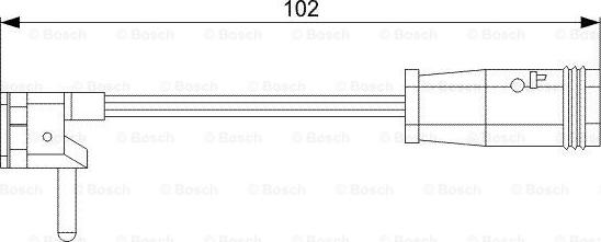 BOSCH 1 987 473 019 - Įspėjimo kontaktas, stabdžių trinkelių susidėvėjimas onlydrive.pro