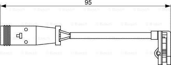 BOSCH 1 987 473 036 - Įspėjimo kontaktas, stabdžių trinkelių susidėvėjimas onlydrive.pro