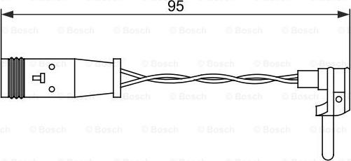 BOSCH 1 987 473 070 - Сигнализатор, износ тормозных колодок onlydrive.pro