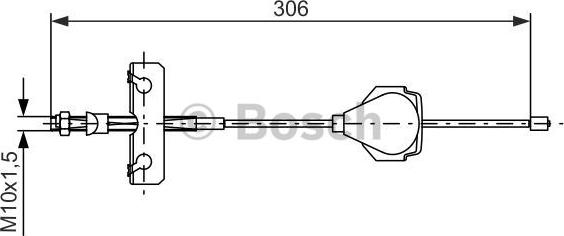 BOSCH 1 987 477 990 - Cable, parking brake onlydrive.pro