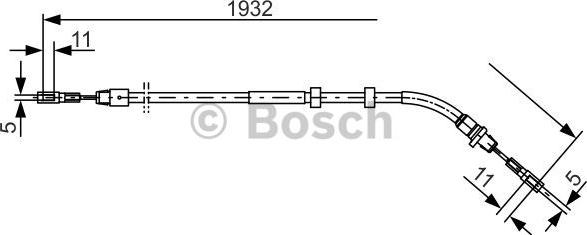 BOSCH 1 987 477 904 - Trosas, stovėjimo stabdys onlydrive.pro