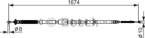 BOSCH 1 987 477 976 - Cable, parking brake onlydrive.pro