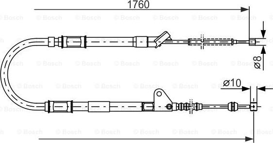 BOSCH 1 987 477 541 - Cable, parking brake onlydrive.pro