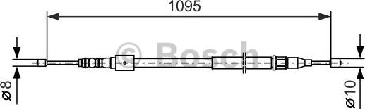 BOSCH 1 987 477 660 - Cable, parking brake onlydrive.pro