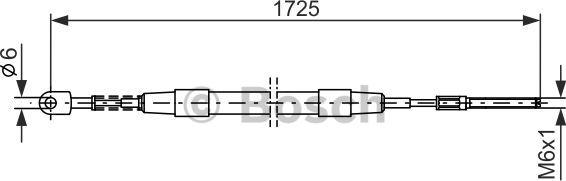 BOSCH 1 987 477 065 - Cable, parking brake onlydrive.pro