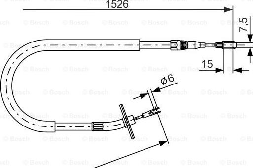 BOSCH 1 987 477 859 - Тросик, cтояночный тормоз onlydrive.pro