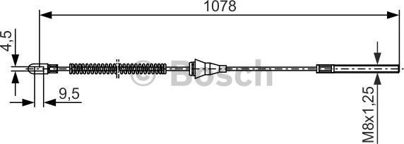 BOSCH 1 987 477 310 - Cable, parking brake onlydrive.pro