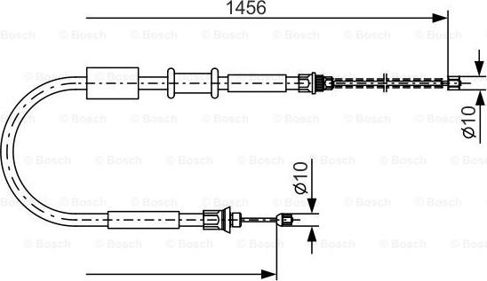 BOSCH 1 987 477 384 - Cable, parking brake onlydrive.pro