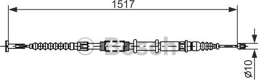 BOSCH 1 987 477 382 - Cable, parking brake onlydrive.pro