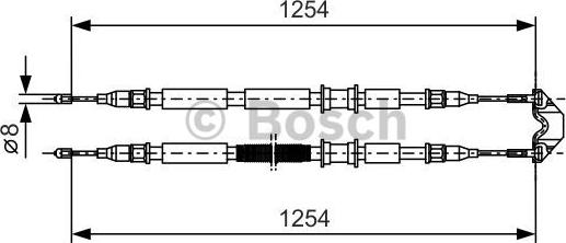 BOSCH 1 987 477 764 - Vaijeri, seisontajarru onlydrive.pro