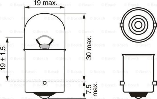 BOSCH 1 987 302 204 - Polttimo, vilkkuvalo onlydrive.pro