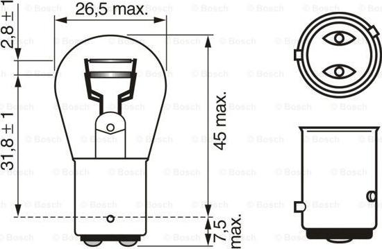 BOSCH 1 987 301 015 - Bulb, stop light onlydrive.pro