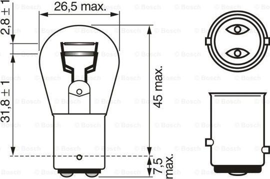 BOSCH 1 987 302 814 - Kvēlspuldze, Pagriezienu signāla lukturis onlydrive.pro